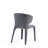 Conrad Mid-Century Modern Tweed Upholstered Metal Side Chair in Weathered Gray-1804843832