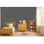 Papier peint en toile de ramie texturée gris anthracite Pi.