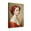 Plantes et fleurs, portrait classique avec roses et draperies rouges-866844460