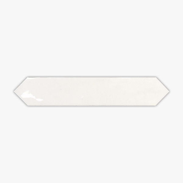 Serenity White Glossy 2x10 Ceramic Wall Tile