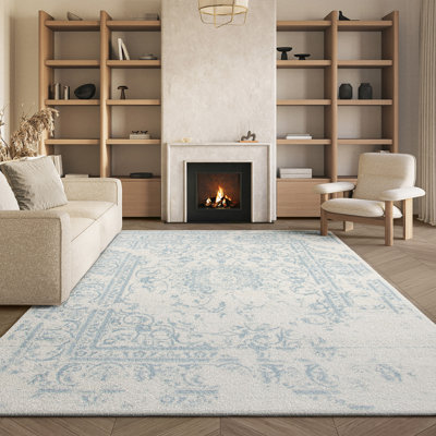 Tapis oriental ivoire / ardoise Nuss
