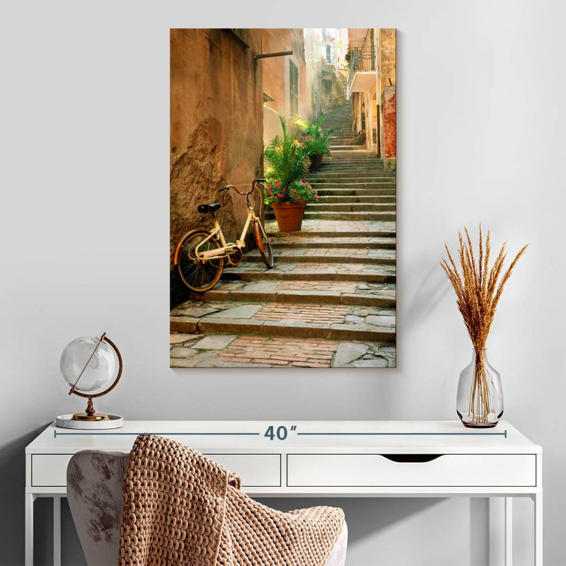 Sireci Cinque Terre Steps, 30" H x 20" W