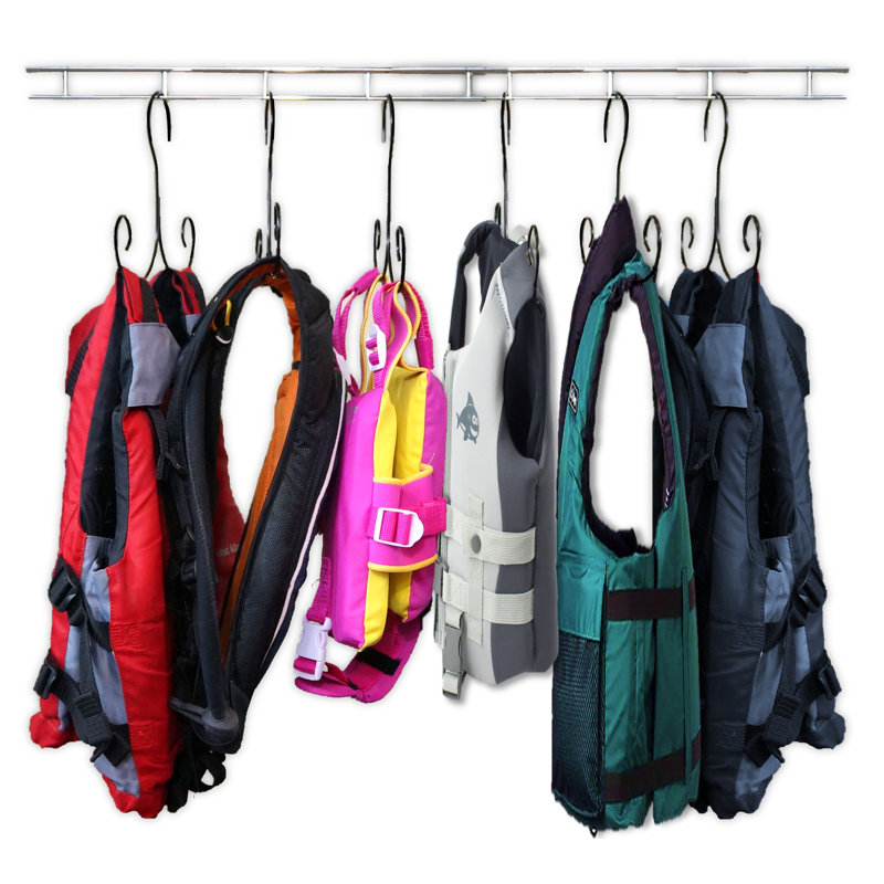 Nouveau! Porte-gilets de sauvetage, rangement - gilets de sauvetage, porte-gilets et rangement pour gilets de sauvetage, séchoir à gilets de sauvetage, support de séchage, cintres de séchage; Cintre et rangement pour bateaux