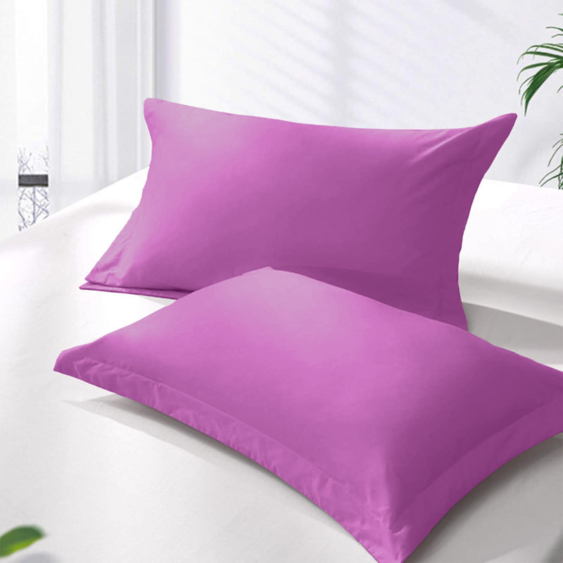 300TC Microfiber Duvet Cover Set – Reversible Luxury 3-Piece, Purple, Super King Duvet Cover + 2 Standard Pillowcases