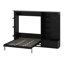 Lit escamotable avec rangement et lumières DEL, cadre mural escamotable peu encombrant avec tablettes et armoire-131100505