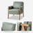Arhiana 26.8'' Wide Faux Leather Armchair with Solid Wood Legs-273004595