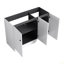 Meuble-lavabo autoportant 48 po avec 3 portes à fermeture en douceur (emballage KD) - Lavabo non compris