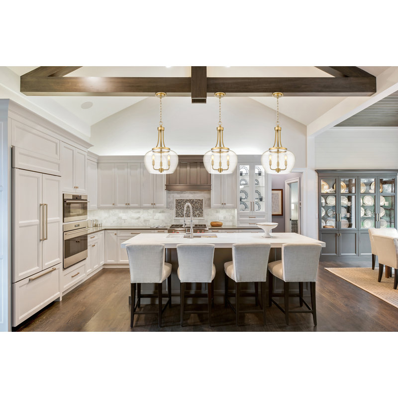 Annabell 15.75 inch Burnished Brass 3 Light Pendant