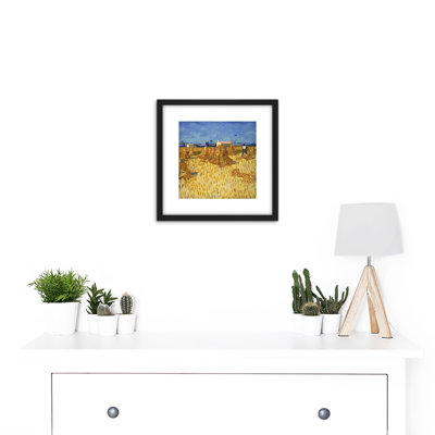 Van Gogh Corn Harvest Provence by Vincent Van Gogh - Single Picture Frame Painting