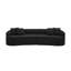 Canapé modulaire courbé noir en tissu d'agneau minimaliste moderne à 4 places, sans assemblage, mousse haute densité pour chambre à coucher calme, salon, luxe-603296251