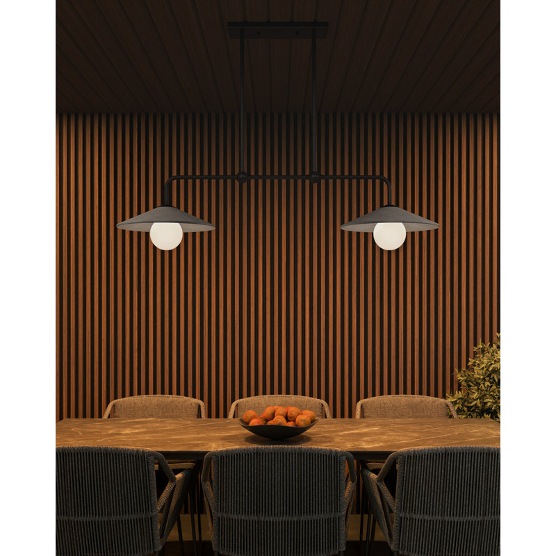 Luminaire suspendu double pour l'extérieur deux