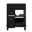 Meuble-lavabo 24 po avec lavabo, meuble-lavabo autoportant avec deux tiroirs de rangement et tablettes réglables, meuble-lavabo moderne avec lavabo simple pour petite salle de bain-313486015