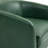 Applewold Upholstered Green Faux Leather Swivel Barrel Chair with Solid Wood Base-192044273