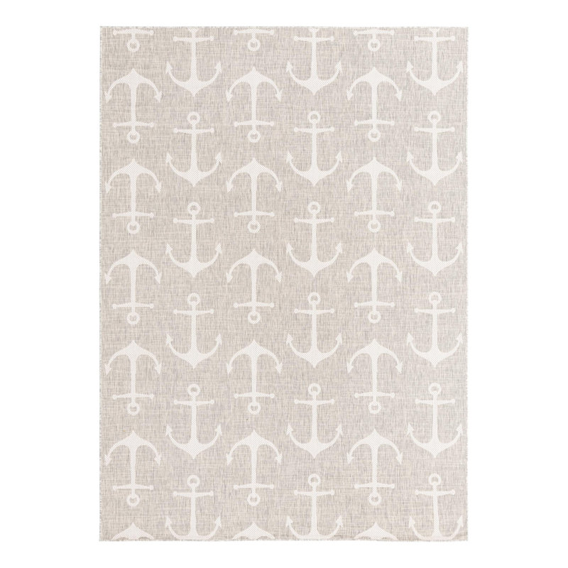 Tapis intérieur / extérieur Brentwood, Gris, Rectangle 7 pi 10 po x 11 pi