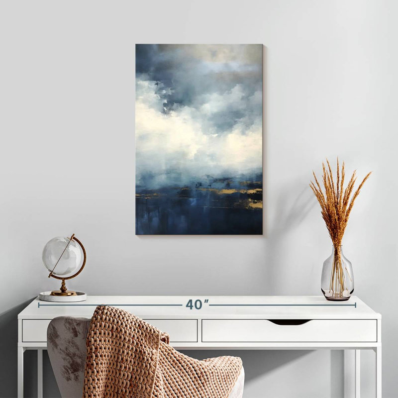 Gilded Clouds I, 24" H x 16" W