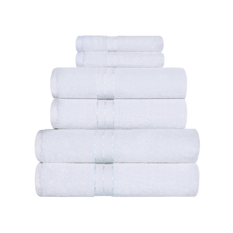 Ensemble de serviettes de toilette Josann, Blanc
