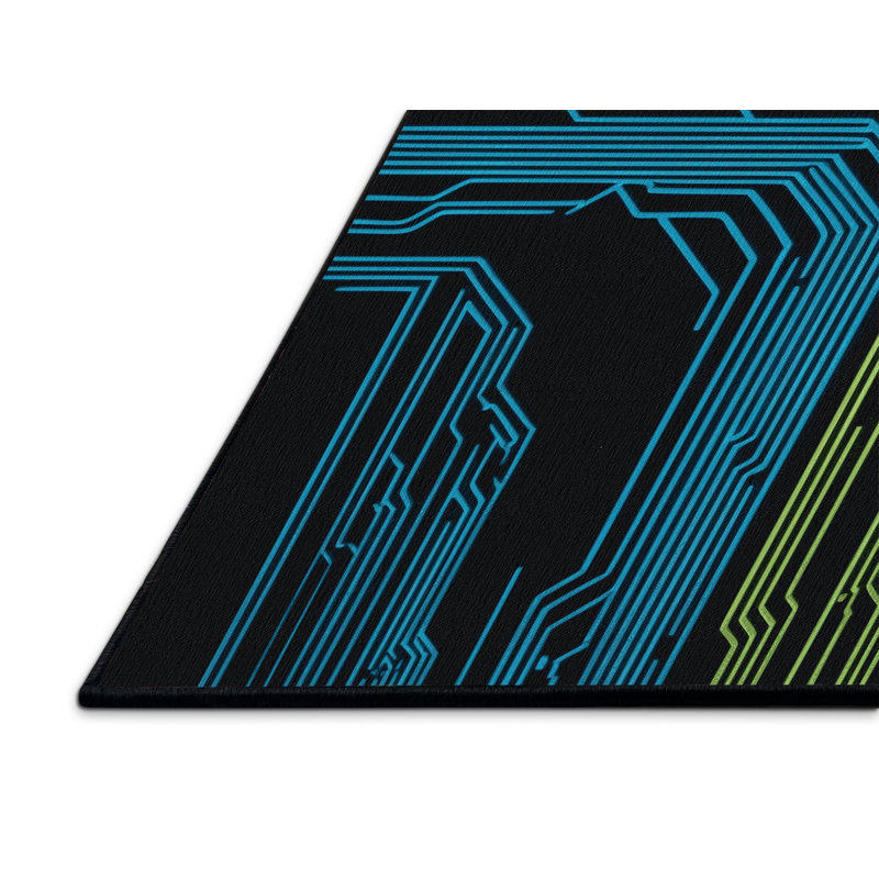Digital Flicker Rug, Square 6'