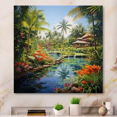 Bali Bliss Landscape II - Asian Art Canvas Art