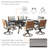 Tansi All Steel Detachable Main Dining Set Of Seven Pieces With Rectangular Dining Table And Cushion-1991307229