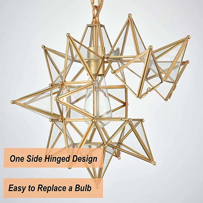 Cameria 1 - Light Unique/Statement Pendant, 62" H x 14.76" W x 14.76" D, Brass