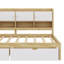 Lit de jour en L en bois avec sept armoires de rangement et deux tiroirs de rangement, lit multifonctionnel avec bureau d'étude-433838124-433838123