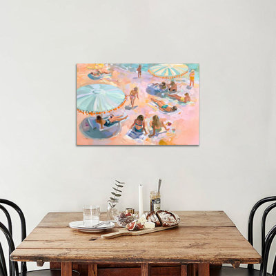  Art mural plage, photos de plage côtière, grand art mural côtier pour le salon, décoration murale toile plage, art de plage océan pour chambre à coucher, toile prête à accrocher 24 po x 36 po