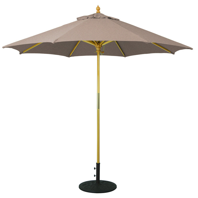 Parasol de marché 9 pi Nadasha, Toile Sunbrella® beige chiné