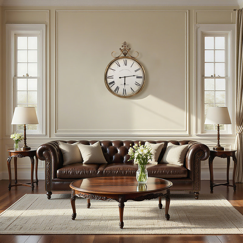 Beshore Decorative Metal Wall Clock, 31.5" H x 23.6" W x 2.75" D