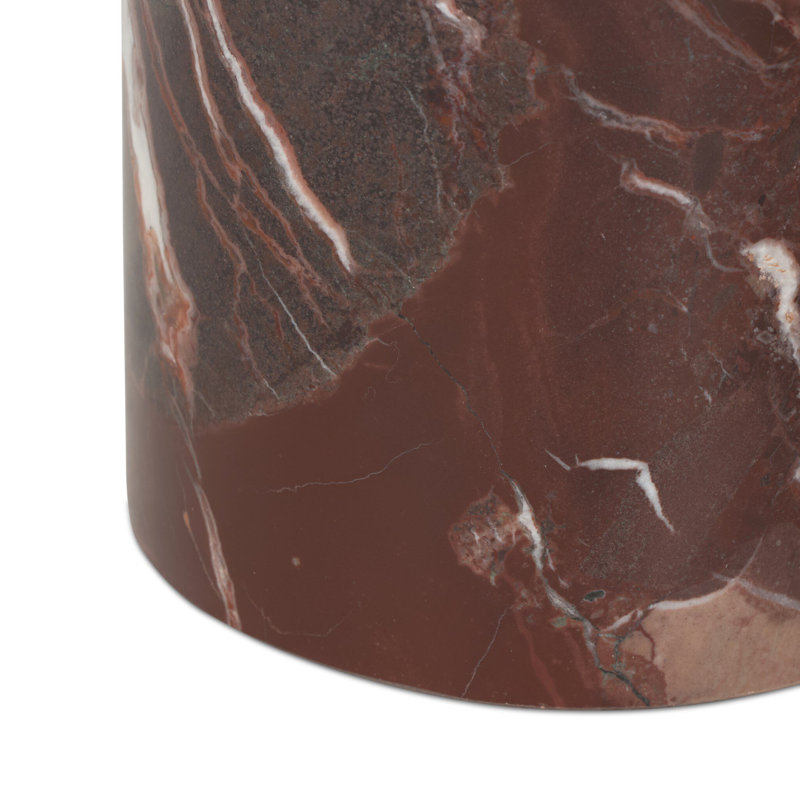 Zion End Table-Merlot Marble, Marble, Merlot Marble