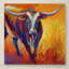 «Stepping Out Longhorn» par Kucera, reproduction d'art sur toile tendue-22075370