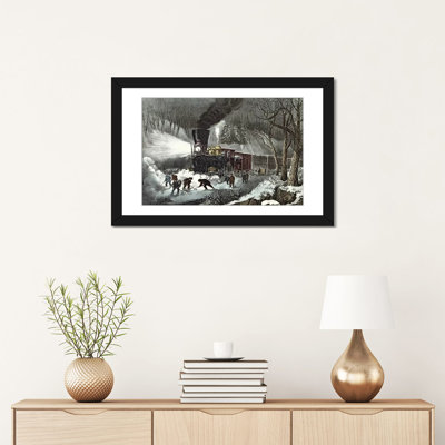 " American Railroad Scene, 1871 " by Currier & Ives