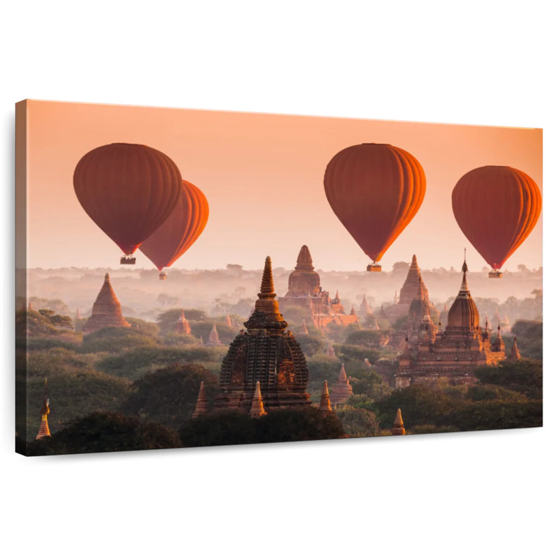 Mehar Ancient Myanmar Hot Air Balloons, 32" H x 48" W