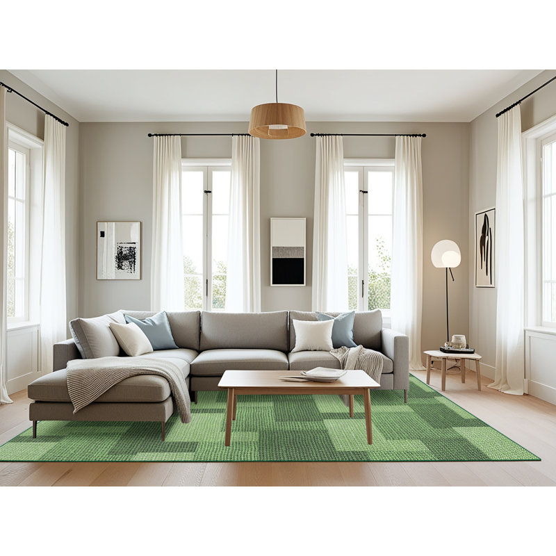 Geometric Indoor Rug, Rectangle 8' x 10'