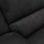 Canapé inclinable noir, canapé, canapé en cuir, canapé moderne, canapé inclinable noir