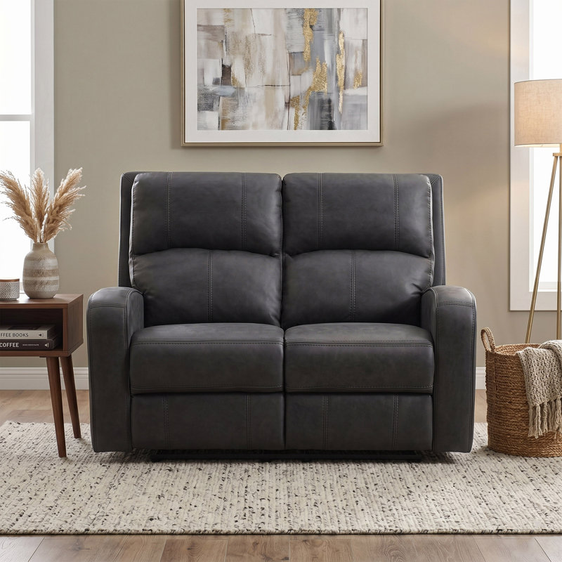 Champlin 2 Seater Reclining Sofa, Grey