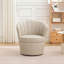 Fauteuil pivotant Petal, cuir fleur et rotation à 360 degrés-2112024712