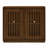 Mid Century Modern Fluted Hollowed Out Sideboard Cabinet with 2 Outlet Holes, Buffet Cabinet with Storage, Walnut Storage Cabinet for Living Room, Entryway, Hallway, Dining Room, Kitchen-1099040591