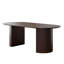 Ensemble de table de salle à manger en bois massif 79 po avec 8 chaises rembourrées Fabirc-1887010636-1887010639