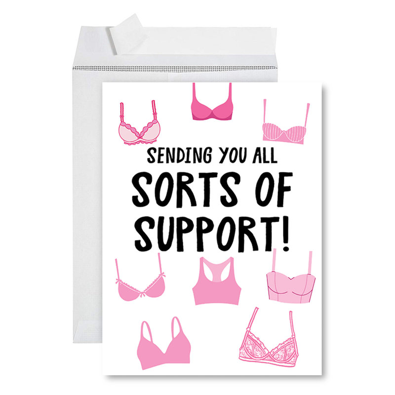 Jumbo carte du cancer du sein, grand soutien-gorge de soutien