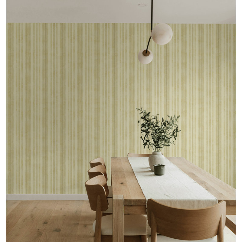  Papier peint rayé cassé Designs, Crème au beurre métallique