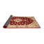 Tapis traditionnel rouge / beige Grooms-1613355103