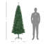 Sapin de Noël artificiel de 7 pi de hauteur, mince, non éclairé, avec branches réalistes et 865 pointes, vert