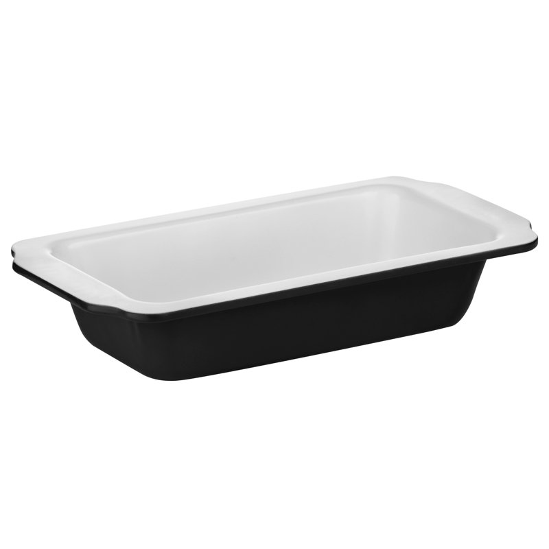 Non-Stick Loaf Tin, Black/White