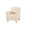 Fauteuil d'appoint rembourré avec pieds en bois-135545916