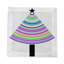 Serviettes cocktail en satin de coton Christmas Tree Brights