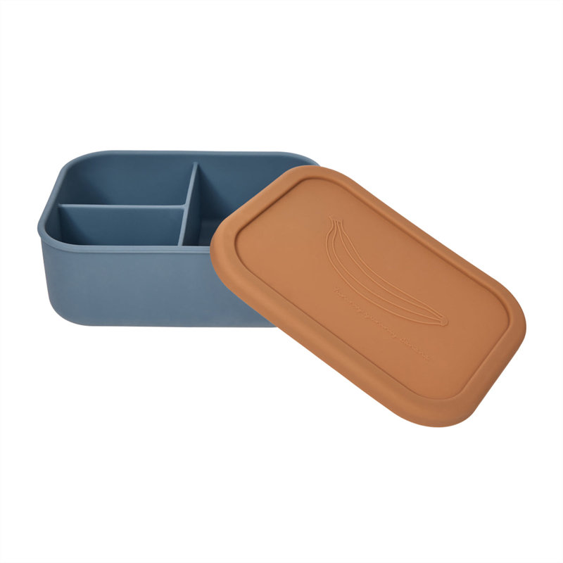 Yummy Lunch Box - Large, Blue/Fudge