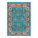Tapis oriental bleu / brun