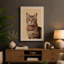 Tabby's Gaze Modern - Wrapped Canvas-449977673-449977678