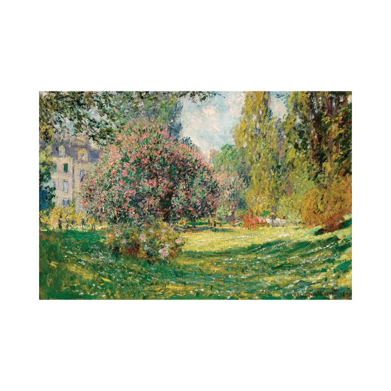 Landscape-the Parc Monceau By Claude Monet - Wrapped Canvas Painting by Claude Monet - Wrapped Canvas Painting
