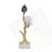 Aluminum Candle Holder With Marble Stand, 8X5x15"-1970659468
